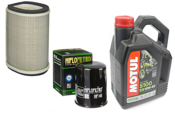 Filtr oleju powietrza olej HF148 Motul 5100 10w40 Yamaha FJR 1300 01-21r