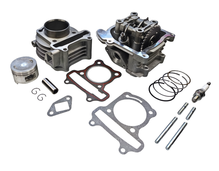 Cylinder + głowica uzbrojona 4T 80cc bez odpowietrzenia duży zestaw