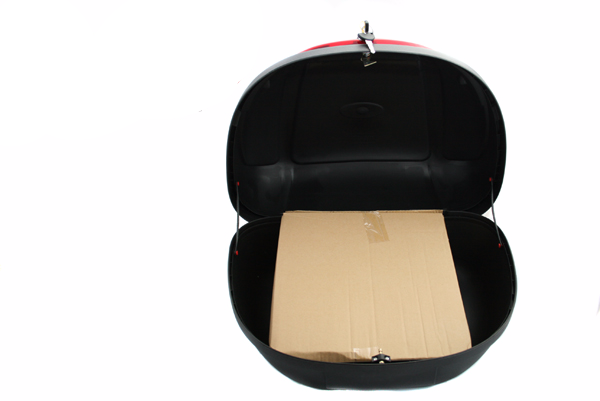 Kufer motocyklowy 48l czarny na 2 kaski duży 60x44x31,5cm