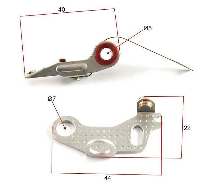 Platynki przerywacz zapłonu Jawa 50 175 350 TS CZ