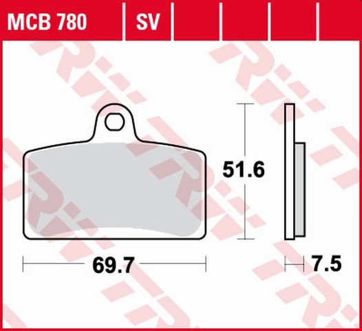 TRW klocki hamulcowe KH399 Aprilia RS4 50 125 Tuono 125