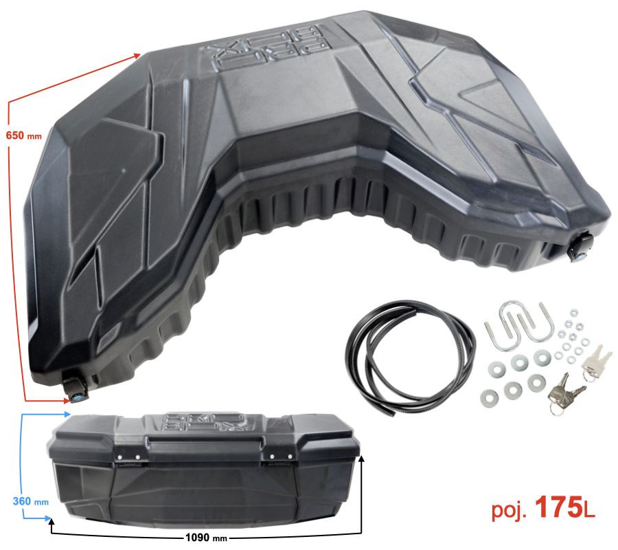 Kufer quad atv 175l kluczyki