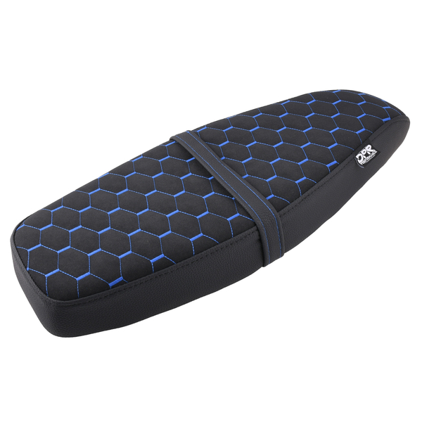 Siedzenie pikowane czarne + niebiesko czarne szwy Simson S50 S51 S70 DPR