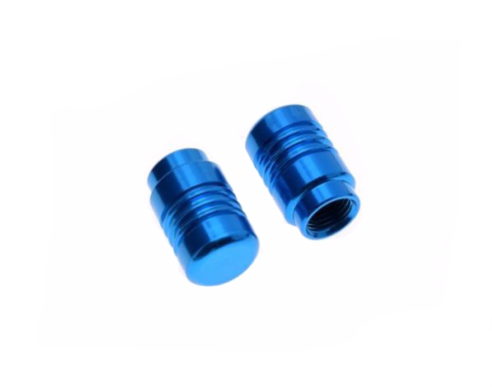 Nakrętka wentyla nakrętki wentyl blue 2 szt alu