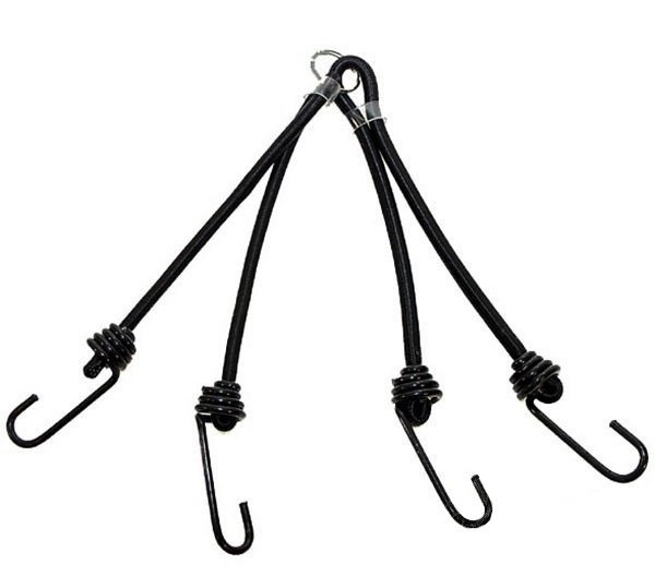 Guma bagażowa czarna 4 ramiona 25 cm 1szt