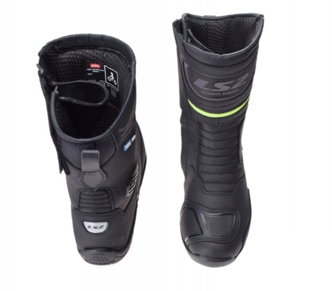 Buty motocyklowe męskie LS2 Goby Man Black Yellow wodoodporne