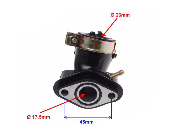 Króciec paliwa guma gaźnika 1 podciśnienie gy6 4t