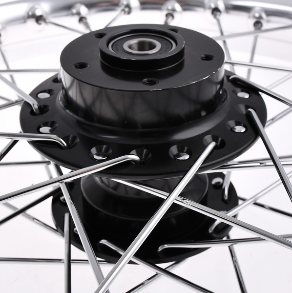 Koło jezdne 2,15x16 Simson S51 alu szprychy chrom DPR