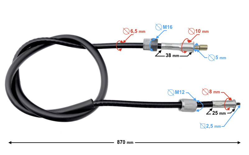 Linka licznika do motoroweru Sprint 2