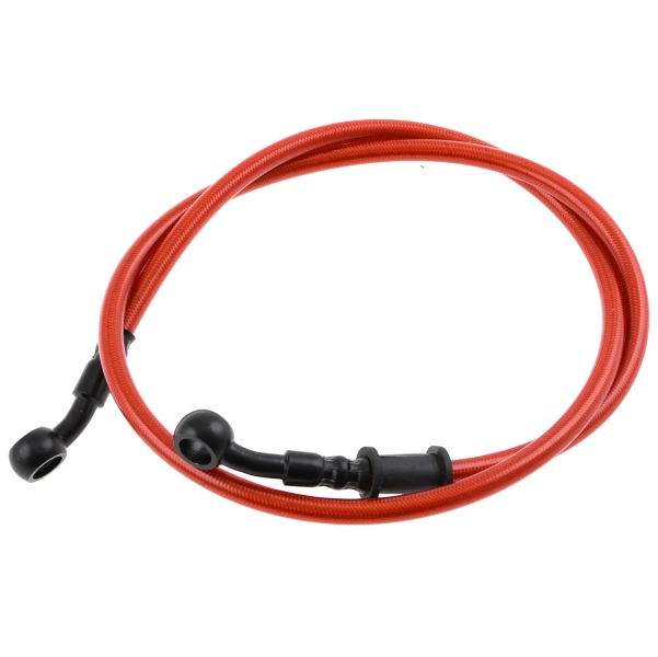 Przewód hamulcowy w oplocie czerwony 90cm Simson DPR Classic