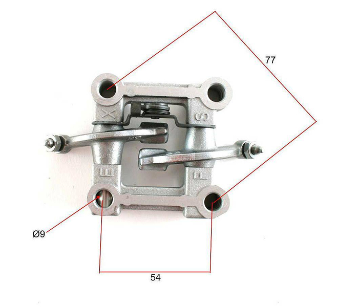 Dźwigienki popychacze zaworów klawiatura gy6 125