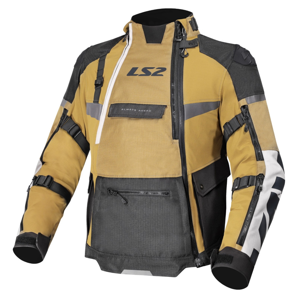 Kurtka motocyklowa męska LS2 X-Master Man Sand Black Grey