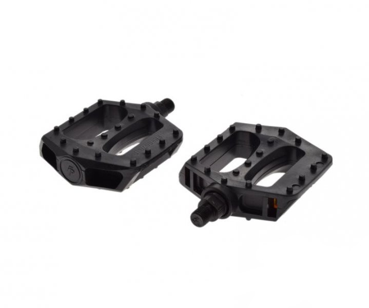 Pedał rowerowy plastik platforma czarny 1/2cal kpl