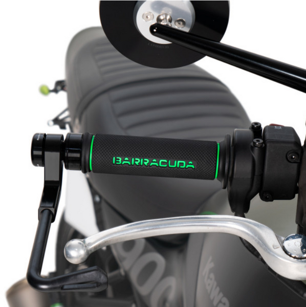 Manetki motocyklowe Barracuda Racing Grip zielone