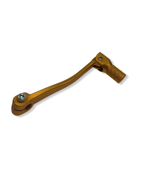 Dźwignia zmiany biegów aluminiowa złota pitbike MRF Kayo Pitgang RXF