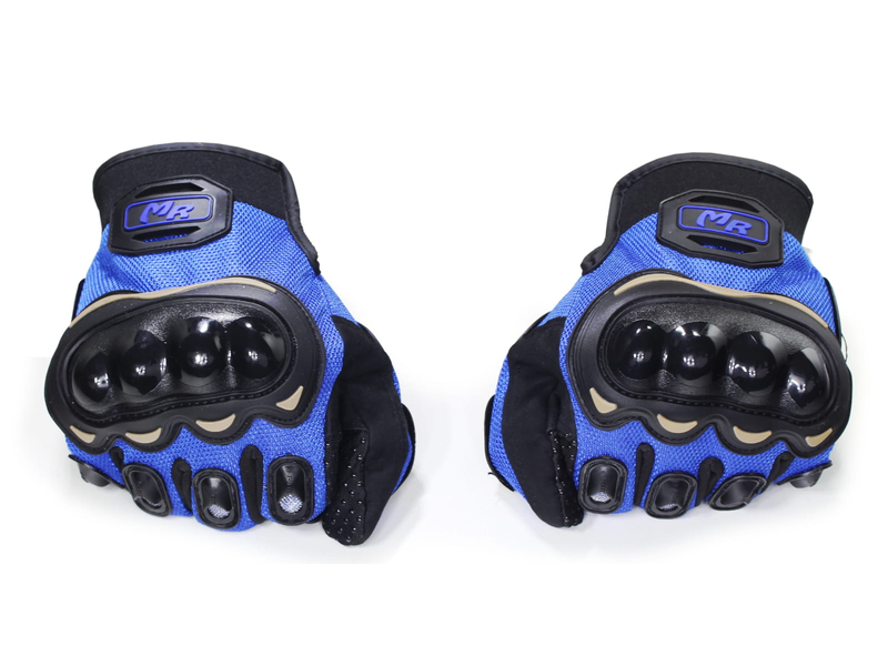 Probiker rękawice rękawiczki letnie krótkie niebieskie cross enduro street