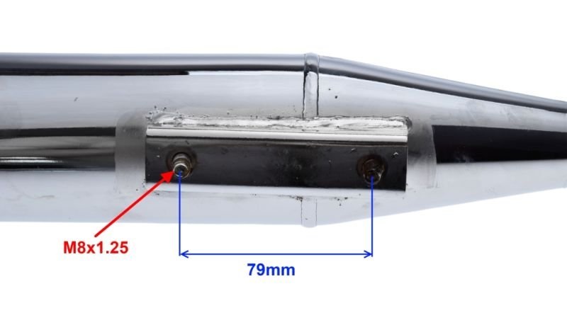 Tłumik z kolankiem bez wyjścia zaworu 4T czoper