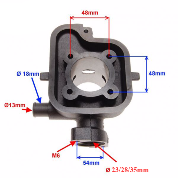 Cylinder 2T 70cc 47mm Peugeot Ludix Jet Speedfight 50 woda