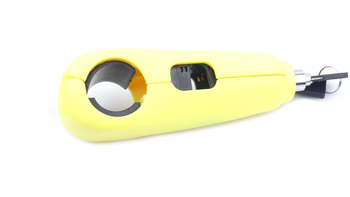 Blokada dźwigni hamulca z alarmem żólta