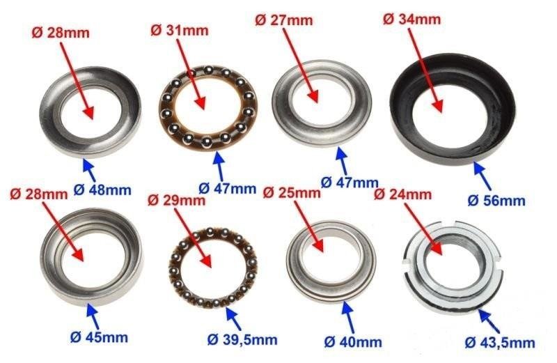 GB Motors Cafe Bike 125 Łożyskowanie Kierownicy