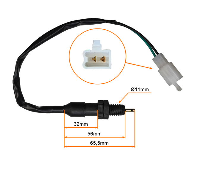 Czujnik hamulca stopu tył z przewodem Suzuki GN125