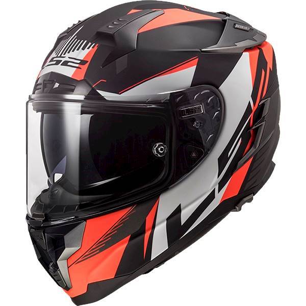 Kask ls2 ff327 challenger squadron matt orange