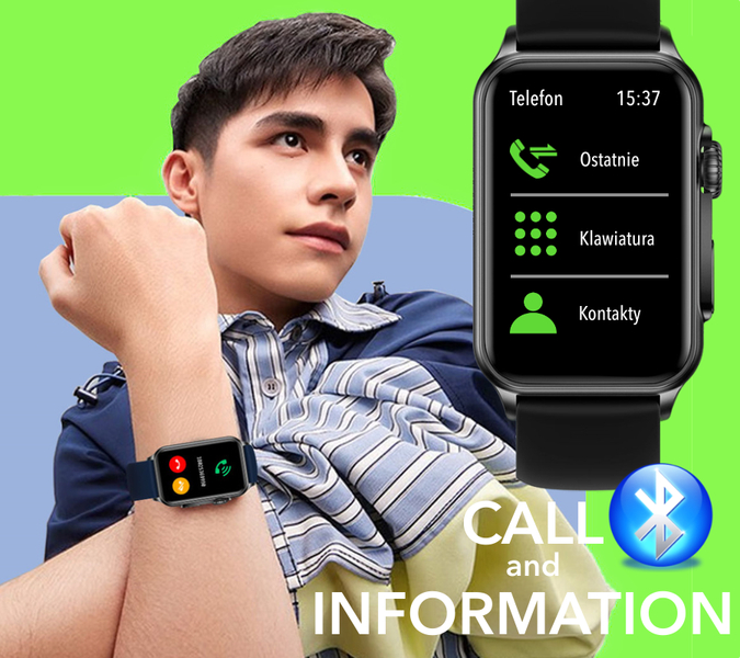 Smartwatch zegarek Rubicon męski RNCF06 granatowy