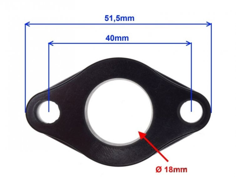 Podkładka ebonitowa króćca gaźnika Sym Orbit 4T