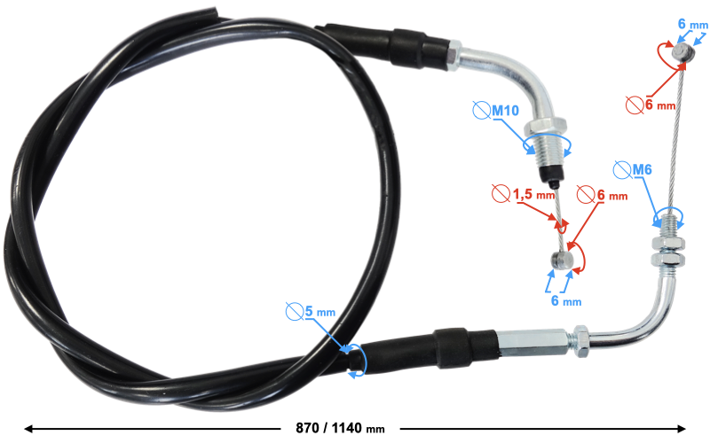 Linka gazu Barton GT 125