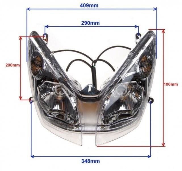 Lampa przód nowy model longjia lj50qt-4 zipp romet