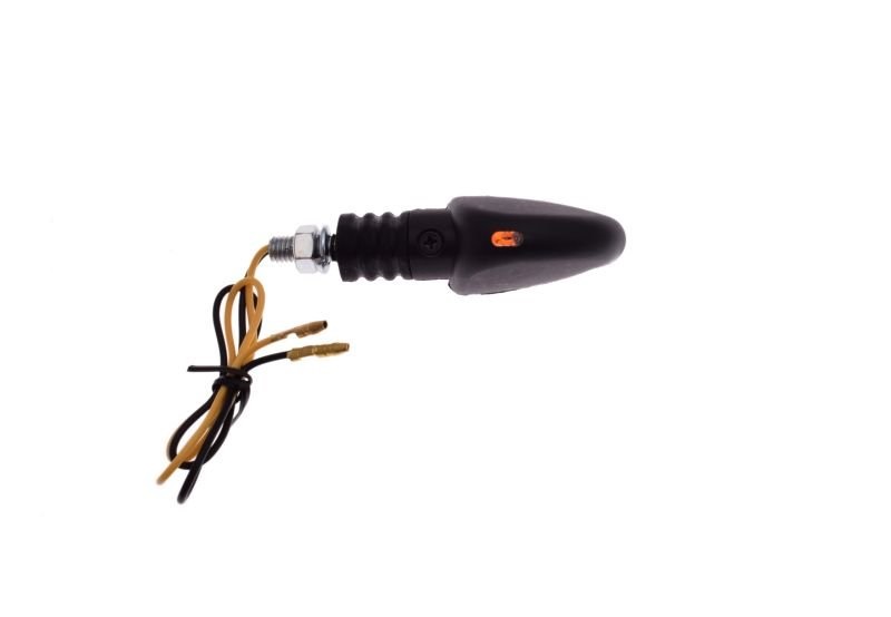 Kierunkowskaz stożek czarny prawy przód 12V 10W motorower skuter quad atv