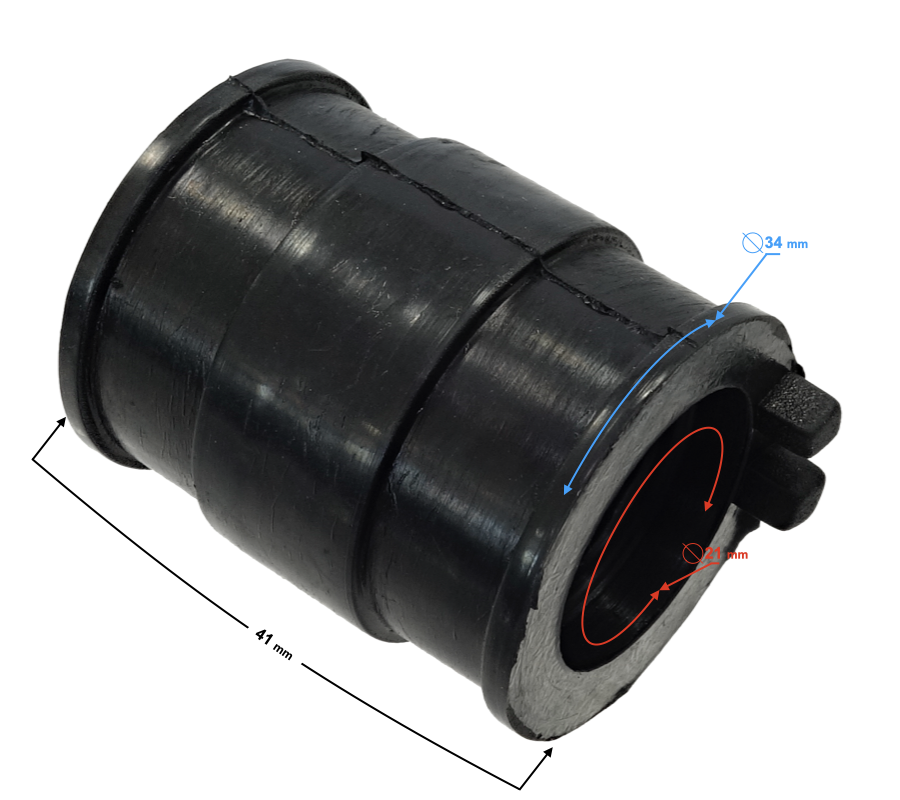 Guma łącznik gumowy króćca ssącego 2T skuter