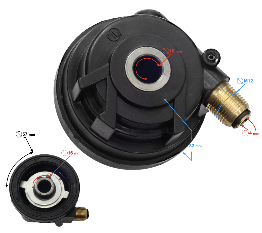 Napęd licznika ślimak do skutera Barton 21 tarcza