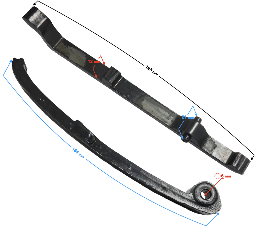 Ślizg rozrządu do motocykla Barton Hyper 125