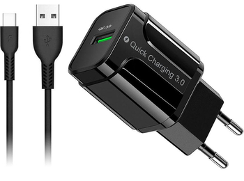 Ładowarka Sieciowa Telefon QC 3.0 Kabel USB typ-C