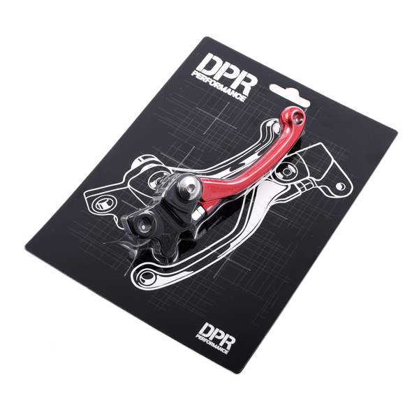 Dźwignia hamulca tarczowego czerwona aluminiowa Simson DPR Performance