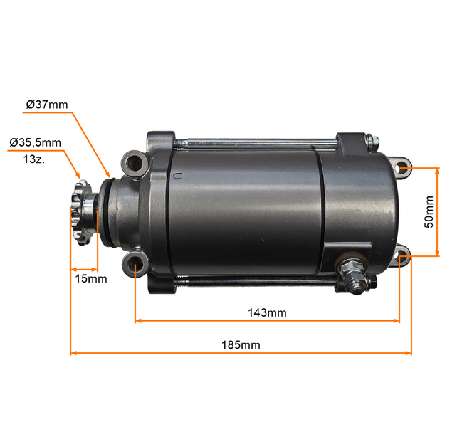 Rozrusznik elektryczny 13z do silnika LIFAN-253FMN 150cc 250cc