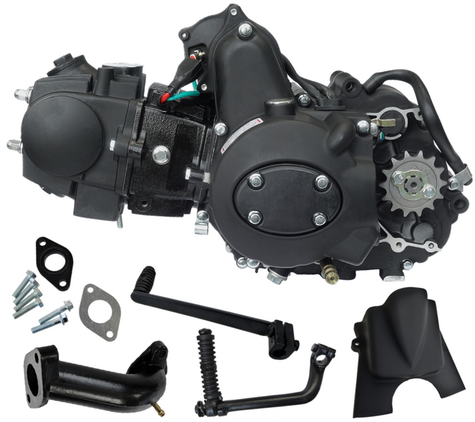 Silnik poziomy 110cc manual + gaźnik PZ19 motocykl motorower quad 4T
