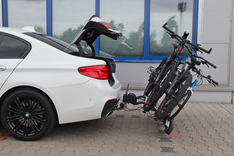 Bagażnik rowerowy na hak 3 rowery odchylana platforma