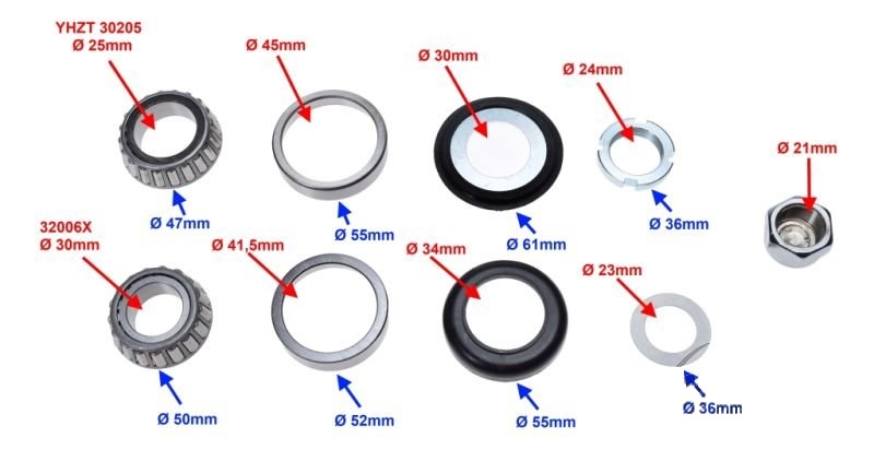 Łożyskowanie kierownicy Romet CRS 50 125