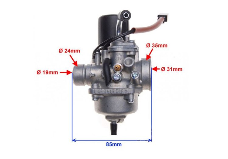 Gaźnik 2T tk japoński longija l-evo keeway cpi