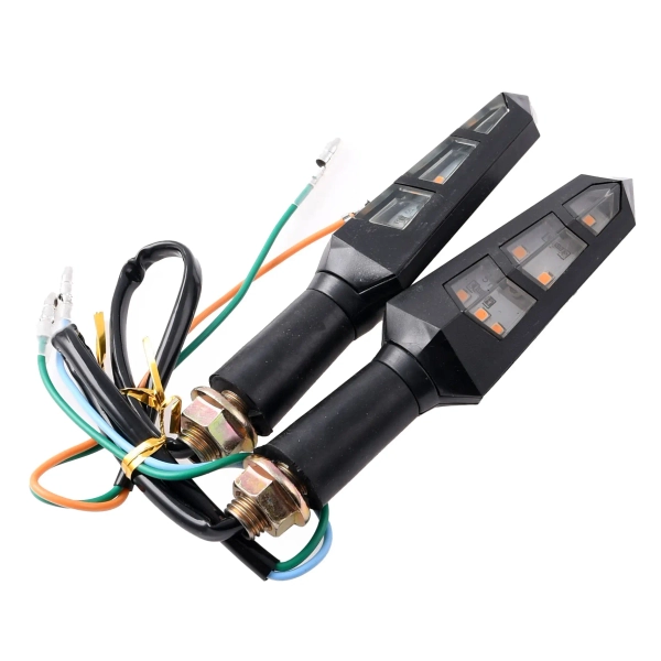 Kierunkowskazy mini strzałki Led czarne V30 homologacja E11