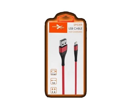 Wzmocniony Kabel Spider iPhone Lightning USB 1m 