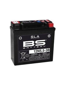 BS akumulator 12N5,5-3B 12V 5,5Ah 138x61x131 Yamaha Gilera Piaggio Aprilia