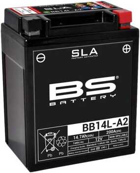 BS akumulator BB14L-A2 (YB14L-A2,YB14L-B2) 12V 14Ah Aprilia Ducati Honda