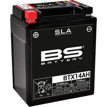 BS akumulator BTX14AH (YTX14AH-BS) 12V 12Ah Honda CB Indian Polaris Yamaha