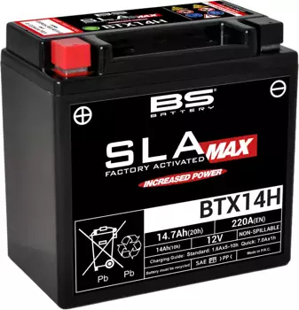 BS akumulator BTX14H MAX (FA) (YTX14-BS) 12V 14AH 