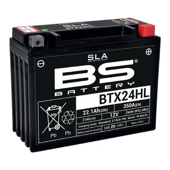 BS akumulator BTX24HL (YTX24HL-BS) 12V 21Ah Harley Davidson Kawasaki Honda