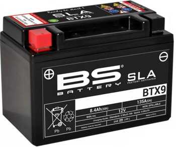 BS akumulator BTX9 (YTX9-BS) 12V 8Ah Aprilia BMW Honda Kawasaki KTM Yamaha