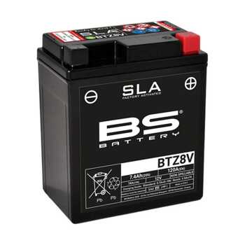 BS akumulator BTZ8V (FA) (YTZ8V) 12V 7Ah Honda CB CRF CBR SH Yamaha YZF YP